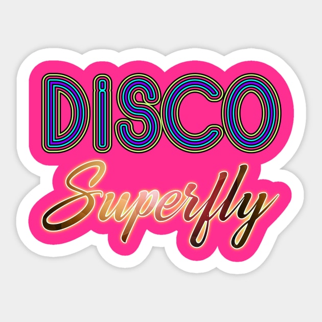 Disco Superfly Sticker by VDUBYA